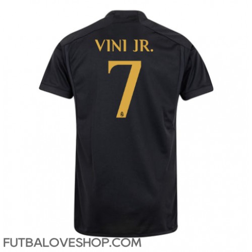 Dres Real Madrid Vinicius Junior #7 Tretina 2023-24 Krátky Rukáv